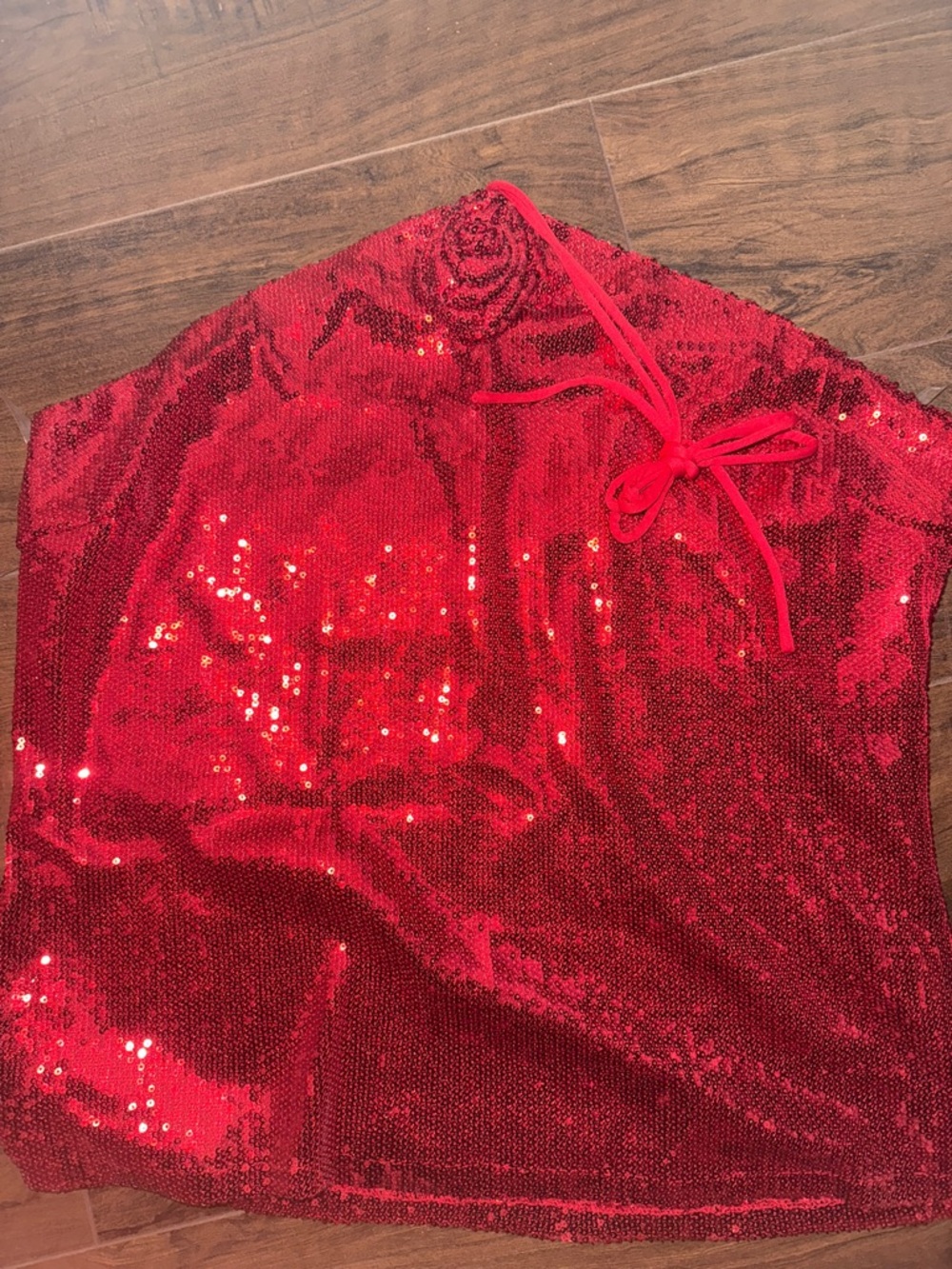 Altar'd State Red Sequin Halter Top